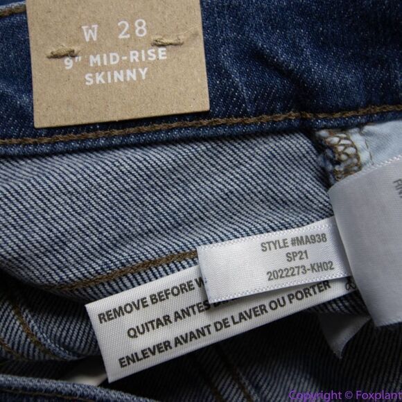 NEW Madewell 9" Mid-Rise Skinny Jeans in Orland Wash: TENCEL™ Denim 28‎ - Picture 12 of 15